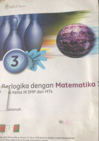 Image of Berlogika dengan Matematika 3 Untuk Kelas IX SMP dan MTs