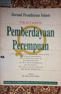 Image of Jurnal Pemikiran Islam tentang Pemberdayaan Perempuan