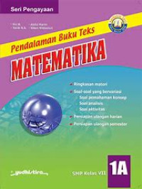 Image of Pendalaman Buku Teks Matematika 1 A : SMP Kelas VII