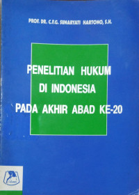 Image of Penelitian Hukum di Indonesia pada Akhir Abad ke-20