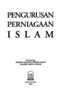 Image of Pengurusan Perniagaan Islam