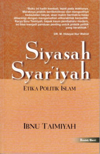 Image of Siyasah Syar'iyah : Etika Politik Islam