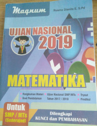 Image of Ujian Nasional 2019 Matematika : untuk SMP/MTs (Sederajat)