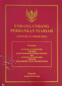 Image of Undang-Undang Perbankan Syariah : UU RI No: 21 Tahun 2008
