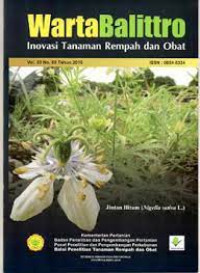 Image of Warta Balittro Inovasi Tanaman Rempah dan Obat Volume 33 No. 65 Tahun 2016